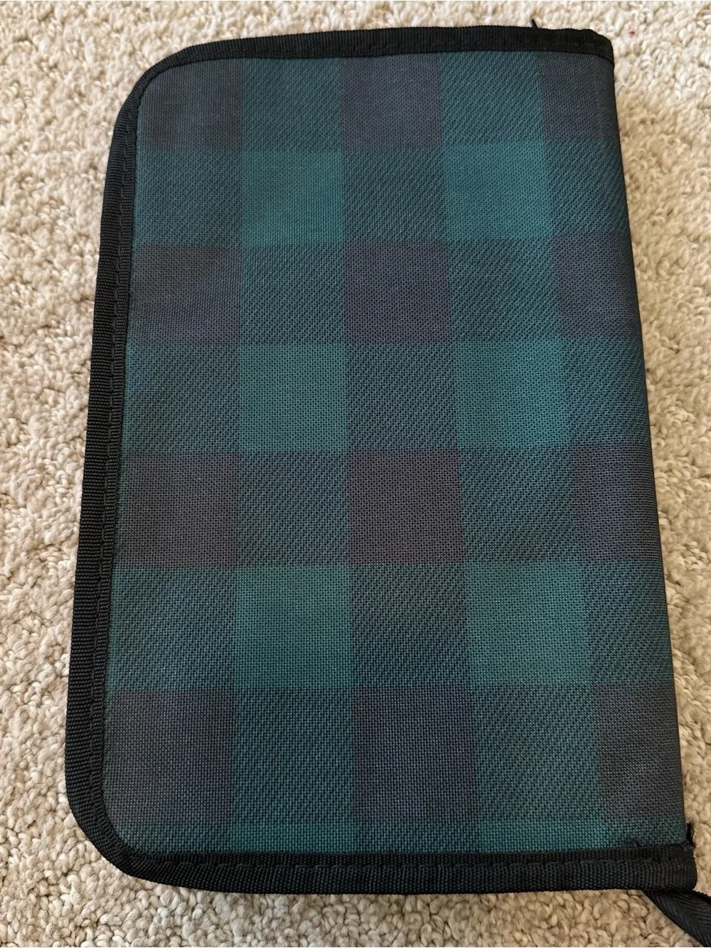 Thirty One GET CREATIVE ZIP POUCH Black Green Organizer Craft Office Teacher